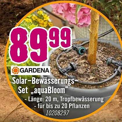 Solar-Bewässerungs-Set „aquaBloom“ von Gardena