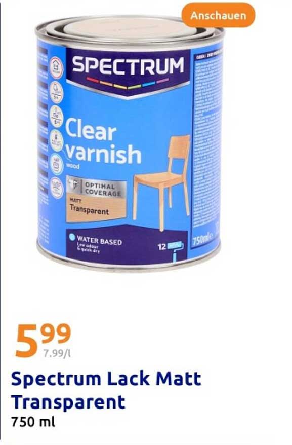 Spectrum Lack Matt Transparent 750 ml