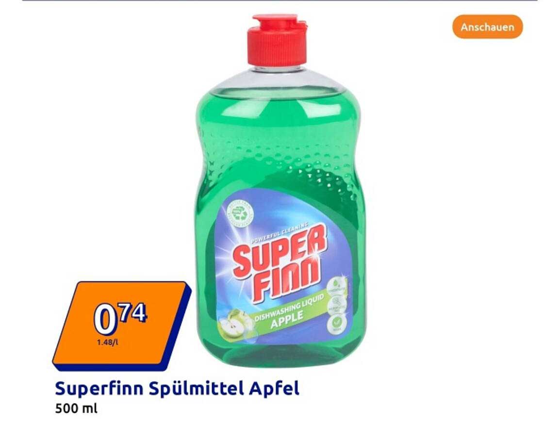 Superfinn Spülmittel Apfel 500 ml