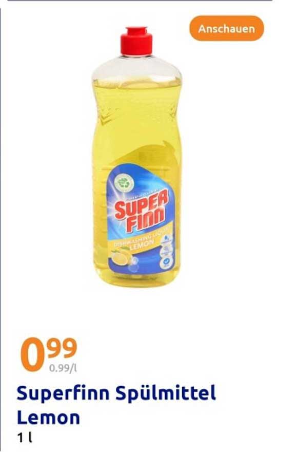 Superfinn Spülmittel Lemon 1 l