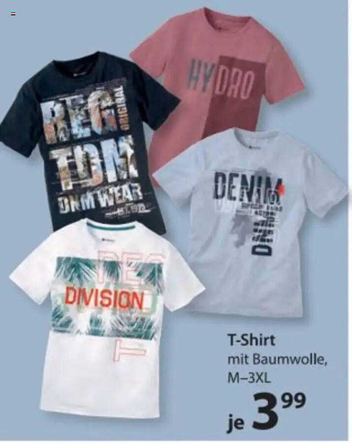T-Shirt mit Baumwolle, M-3XL