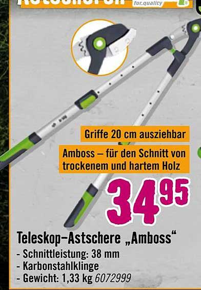 Teleskop-Astschere „Amboss“