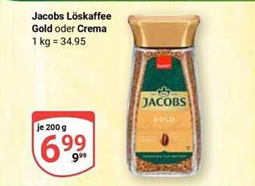 Jacobs Löskaffee Gold oder Crema