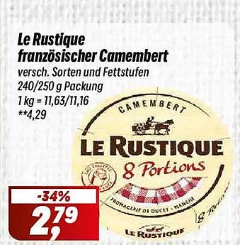 Le Rustique französischer Camembert