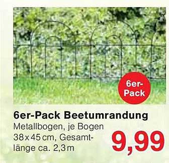 6er-Pack Beetumrandung