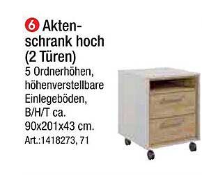 Akten-Schrank hoch (2 Türen)