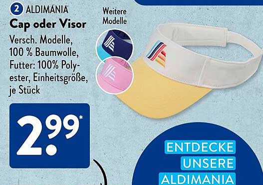 ALDIMANIA Cap oder Visor