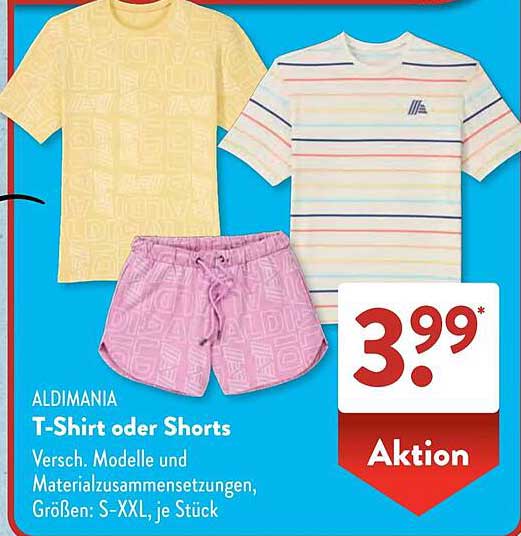 ALDIMANIA T-Shirt oder Shorts