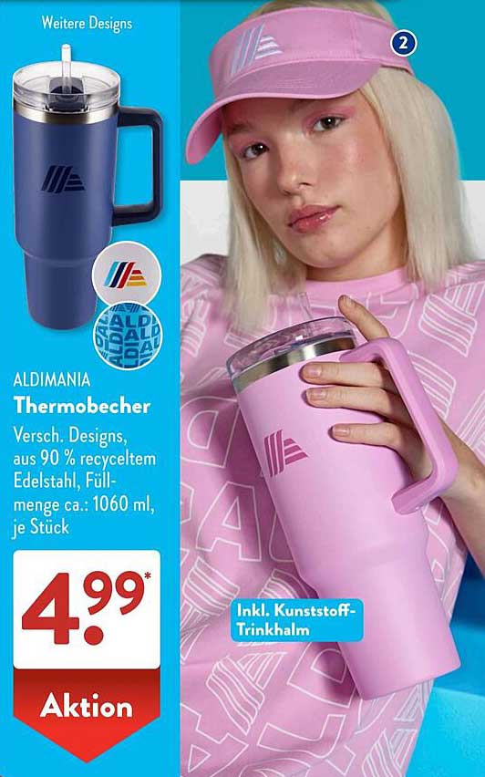 ALDIMANIA Thermobecher – Verschiedene Designs