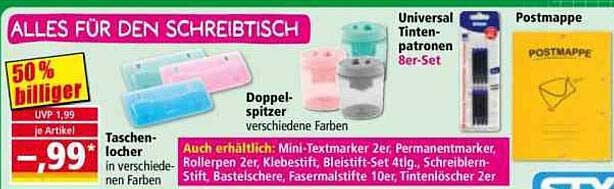Alles für den Schreibtisch - Schreibwaren Spezialangebot