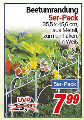 Beetumrandung 5er-Pack