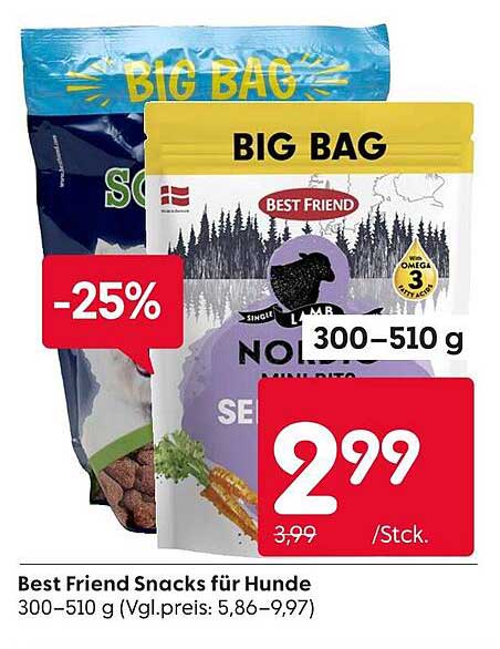 Best Friend Snacks für Hunde 300–510 g
