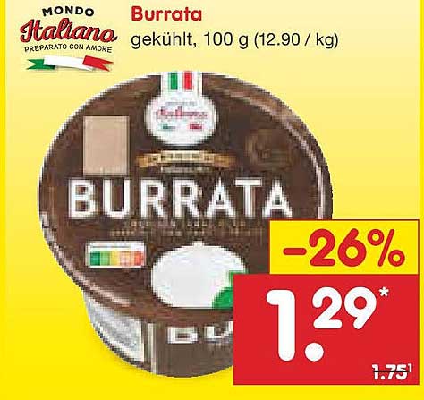 Burrata, gekühlt, 100 g
