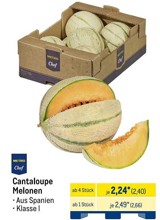 Cantaloupe Melonen - Köstliche Frische aus Spanien!