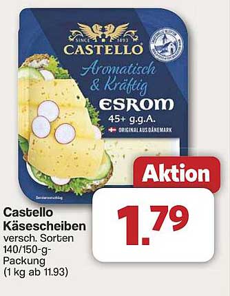 Castello Käse Scheiben - Aromatisch & Kräftig
