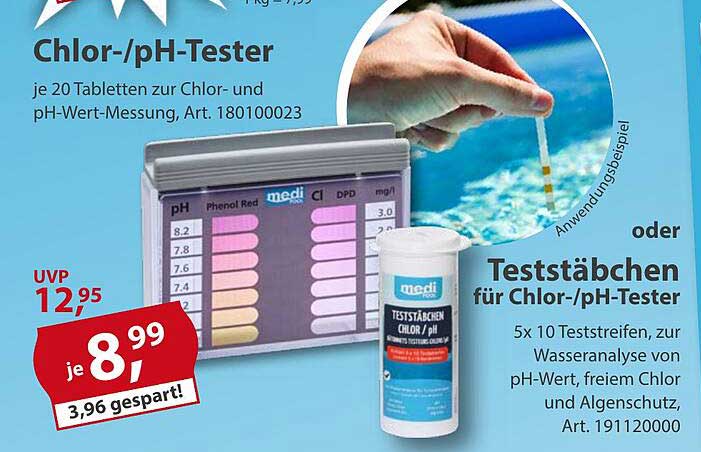 Chlor-/pH-Tester