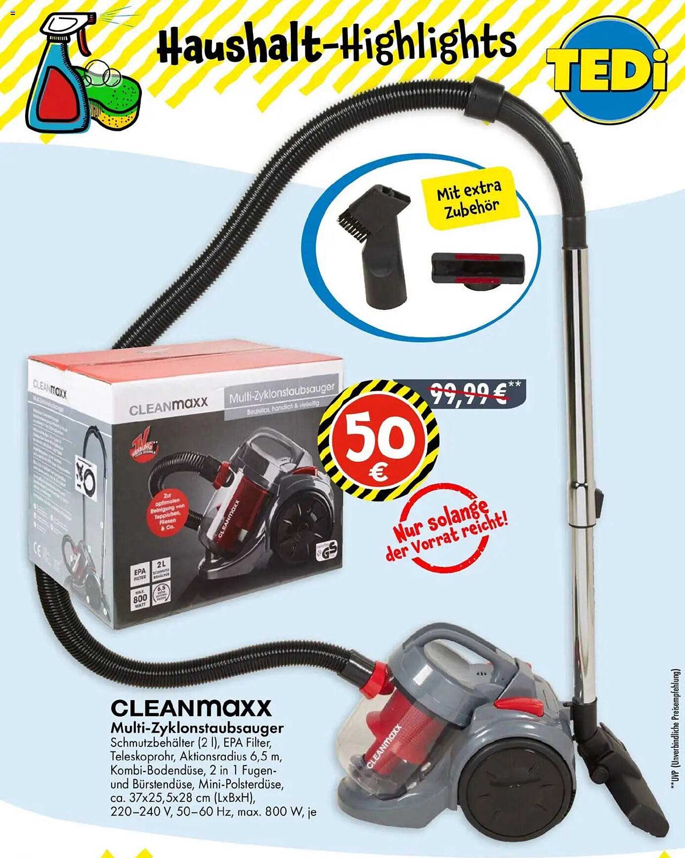 CLEANmaxx Multi-Zyklonstaubsauger