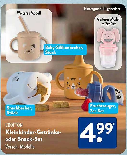 CROFTON Kleinkinder-Getränke- oder Snack-Set, Versch. Modelle