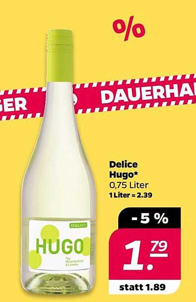 Delice Hugo - Erfrischender Genuss für jeden Anlass