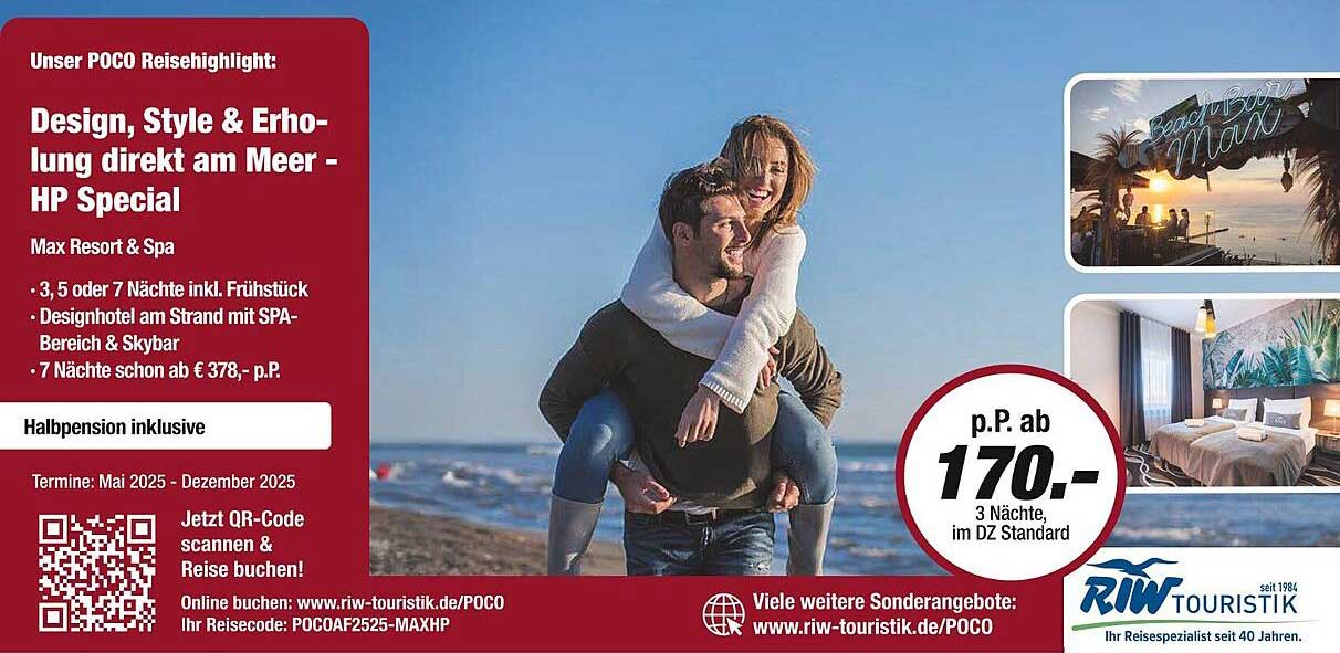 Design, Style & Erholung direkt am Meer - HP Special
