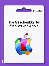 Die Geschenkkarte für alles von Apple
