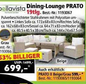 Dining-Lounge PRATO 19tlg. - Jetzt zum Spitzenpreis!