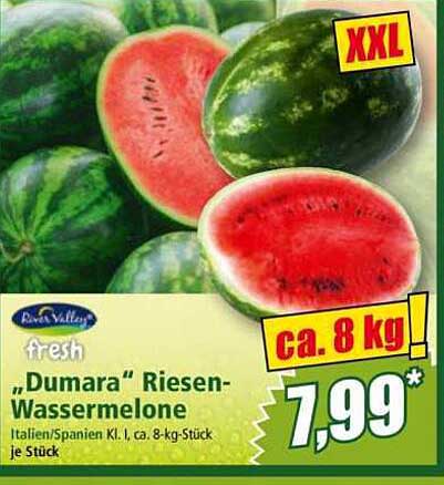 "Dumara" Riesen-Wassermelone – XXL für den perfekten Genuss!