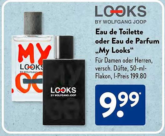 Eau de Toilette oder Eau de Parfum „My Looks“ von Wolfgang Joop