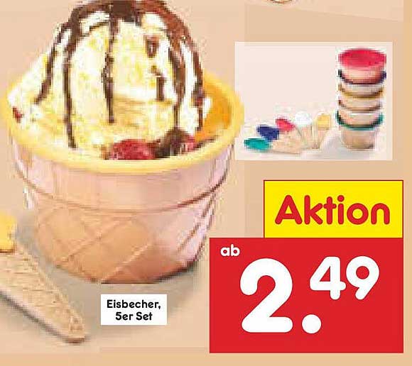 Eisbecher, 5er Set