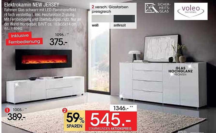 Elektrokamin NEW JERSEY mit Fernbedienung