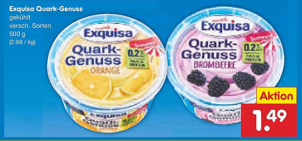 Exquisa Quark-Genuss 500 g – frisch und köstlich