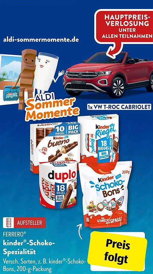Ferrero Kinder® Schoko-Spezialität – Genuss für Groß und Klein