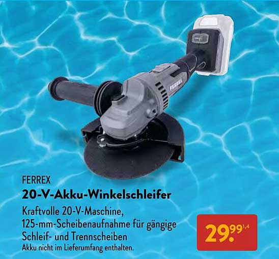 FERREX 20-V-Akku-Winkelschleifer