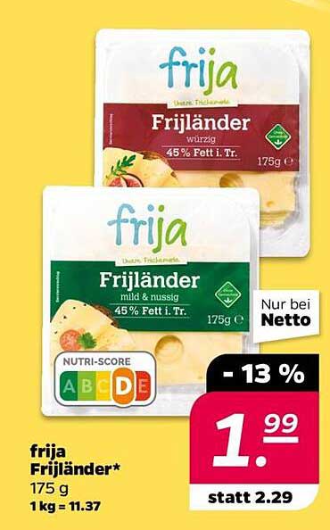 frija Frijländer 175 g - mild & würzig
