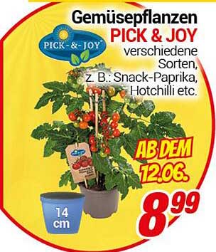 Gemüsepflanzen PICK & JOY - verschiedene Sorten