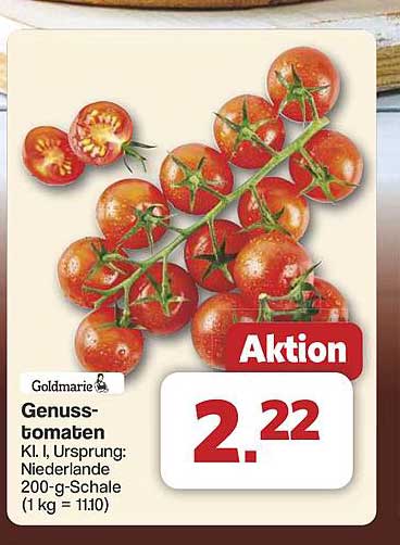 Genusss-Tomaten 200-g-Schale aus den Niederlanden
