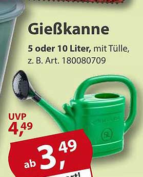 Gießkanne 5 oder 10 Liter, mit Tülle