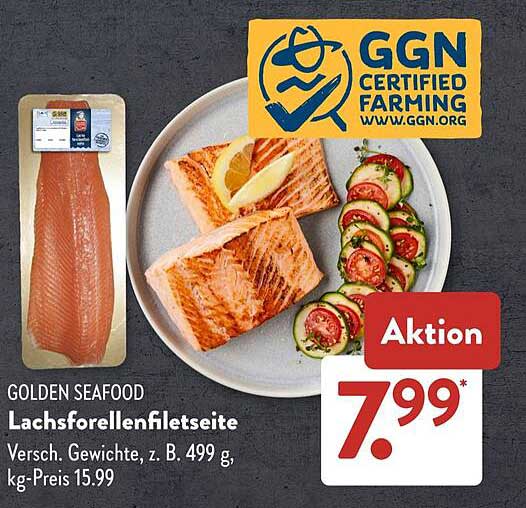 Golden Seafood Lachsforellenfiletseite