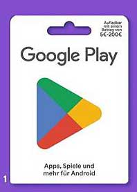 Google Play Guthaben Karte (5€-200€)