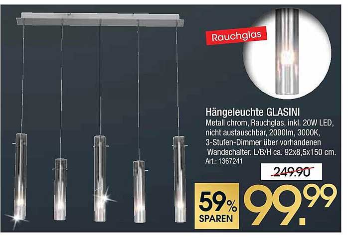 Hängelampe GLASINI – Elegant und Funktionalität vereint