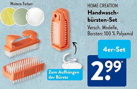 HOME CREATION Handwaschbürsten-Set