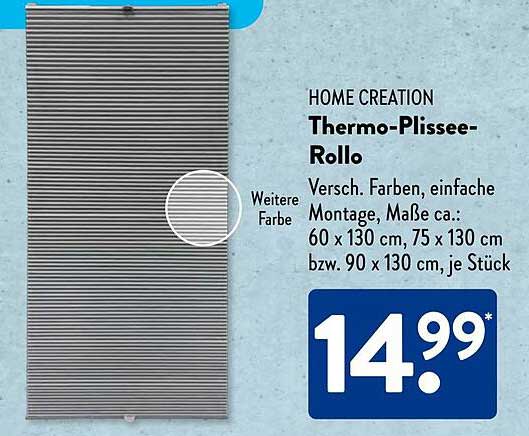 HOME CREATION Thermo-Plisseerollo