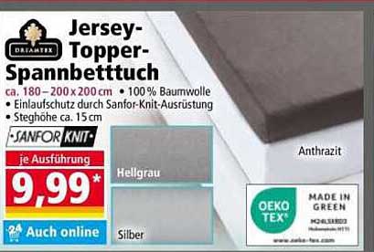 Jersey-Topper-Spannbettuch