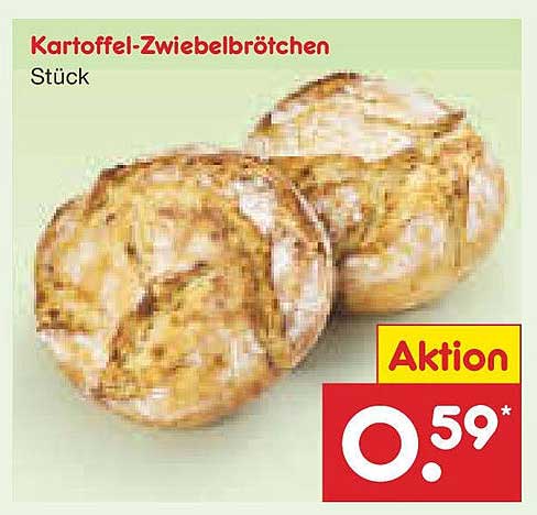 Kartoffel-Zwiebelbrötchen Stück