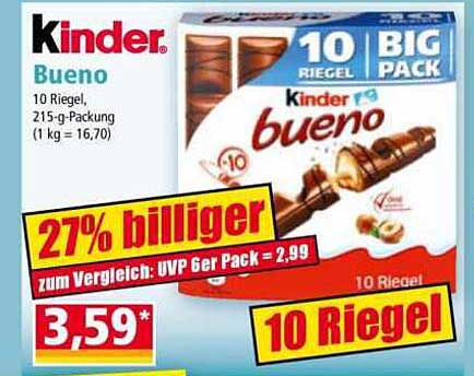 Kinder Bueno Big Pack - 10 Riegel