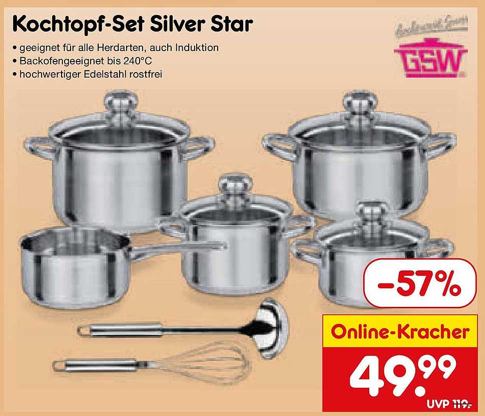 Kochtopf-Set Silver Star
