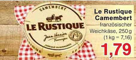Le Rustique Camembert französischer Weichkäse, 250 g