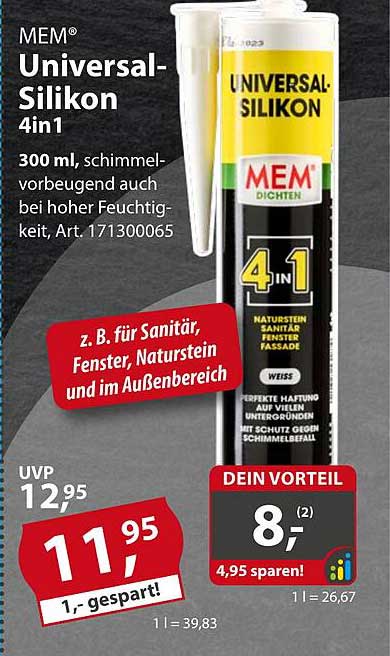MEM® Universal-Silikon 4in1 - 300 ml