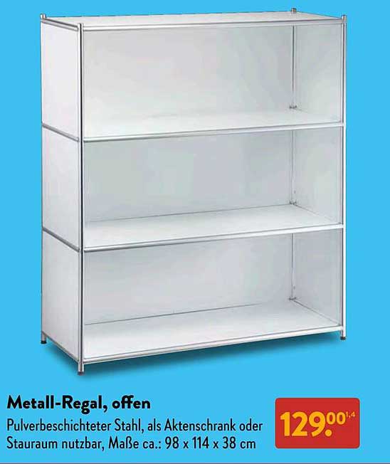 Metall-Regal, offen