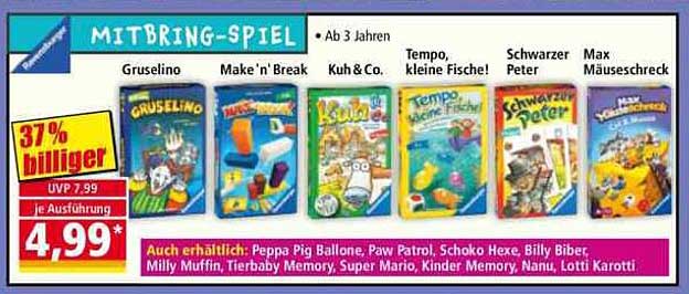 Mitbring-Spiel - Ab 3 Jahren